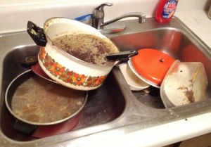 Dirty Dishes in Sink